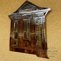New Orleans Shotgun House Copper Finish Metal Art