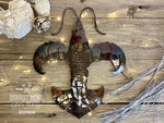 Crawfish Fleur de Lis Metal Art - Damrill Metal Sculpture