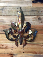Elegant Fleur De Lis Metal Art - Damrill Metal Sculpture