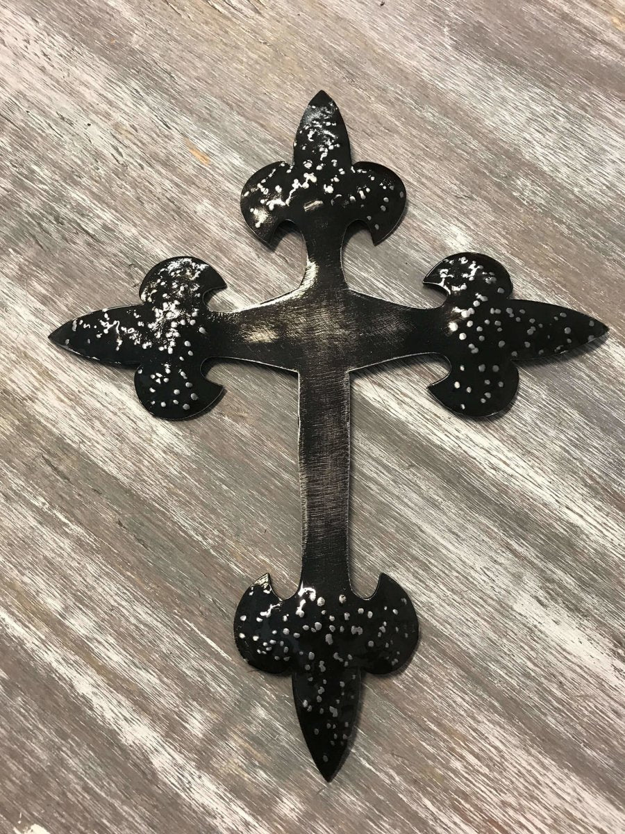 French Metal Cross Wall Art - Damrill Metal Sculpture