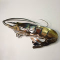 Gulf Shrimp Metal Art - Damrill Metal Sculpture