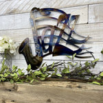 Jazz Saxophone with Music Notes Metal Art - Damrill Metal Sculpture