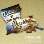 Laissez Les Bons Temps Rouler Louisiana Metal Art Boot - Damrill Metal Sculpture