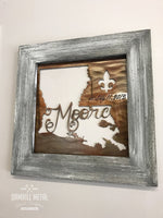 Personalized Wedding & Anniversary Framed Art - Damrill Metal Sculpture