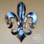 Royal Fleur De Lis Metal Wall Decor Romantic French Country fluer de lis - Damrill Metal Sculpture