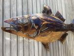Stripped Bass Metal Wall Art Fish - Damrill Metal Sculpture