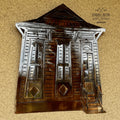 New Orleans Shotgun House Copper Finish Metal Art