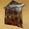New Orleans Shotgun House Copper Finish Metal Art