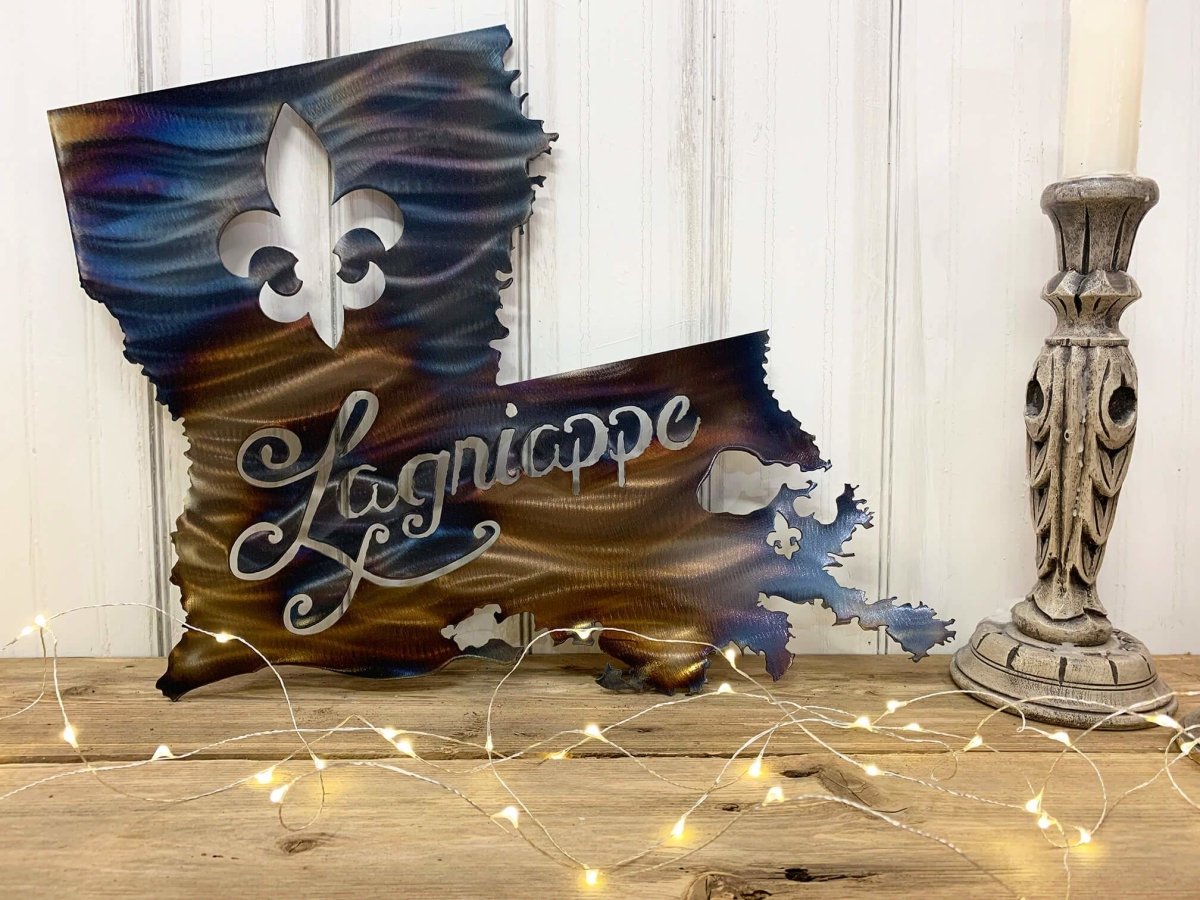 Lagniappe Louisiana Metal Art - Damrill Metal Sculpture