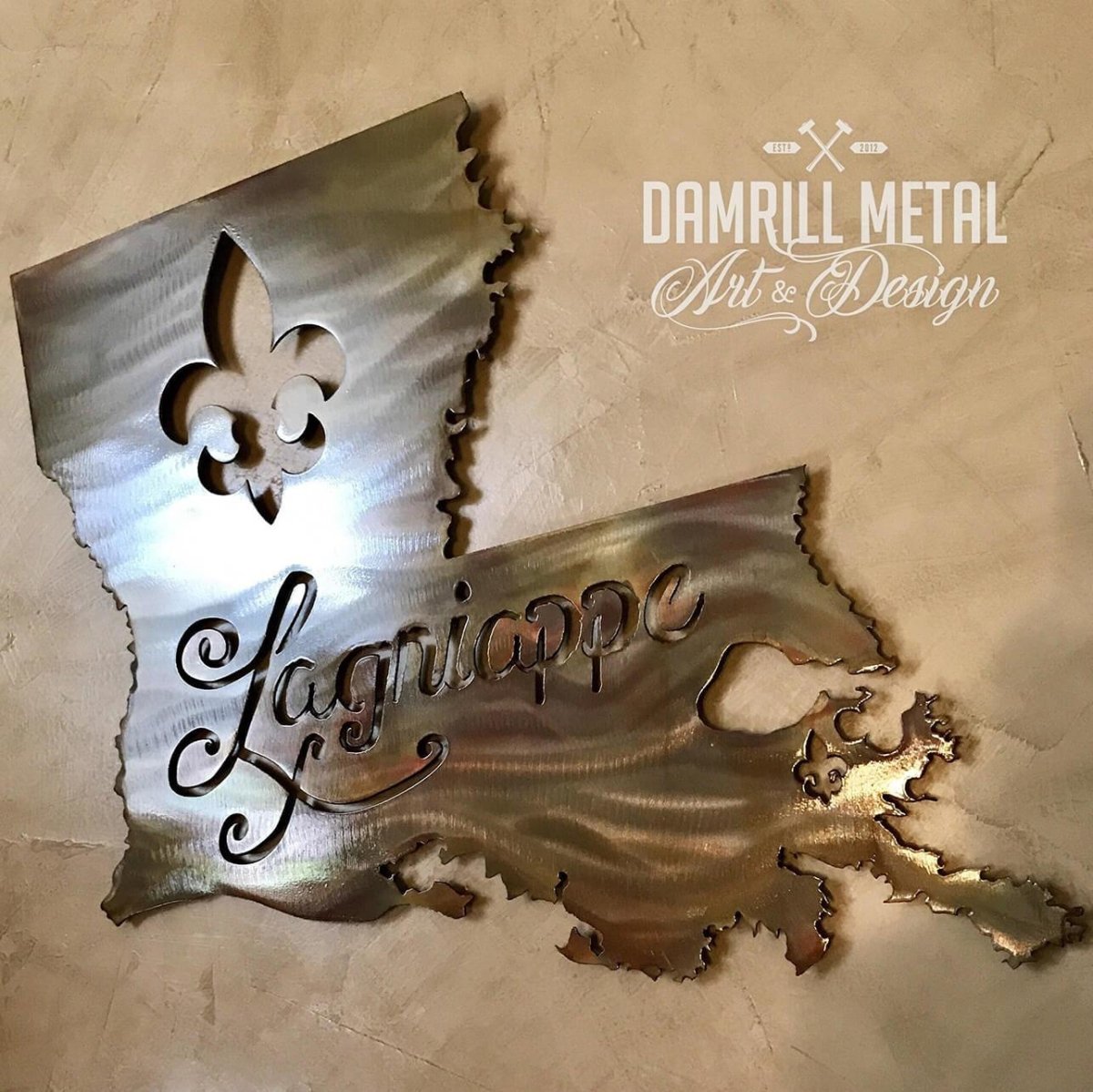 Lagniappe Louisiana Metal Art - Damrill Metal Sculpture