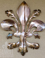 Metal Italian Fleur De Lis Wall Decor home - Damrill Metal Sculpture