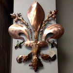 Metal Italian Fleur De Lis Wall Decor home - Damrill Metal Sculpture