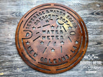 New Orleans Water Meter Cover Meter Box Metal Art - Damrill Metal Sculpture