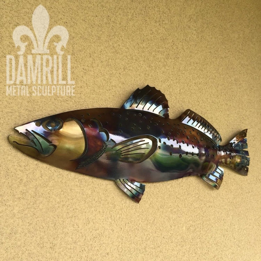 Speckled Trout Wall Art Metal fish - Damrill Metal Sculpture