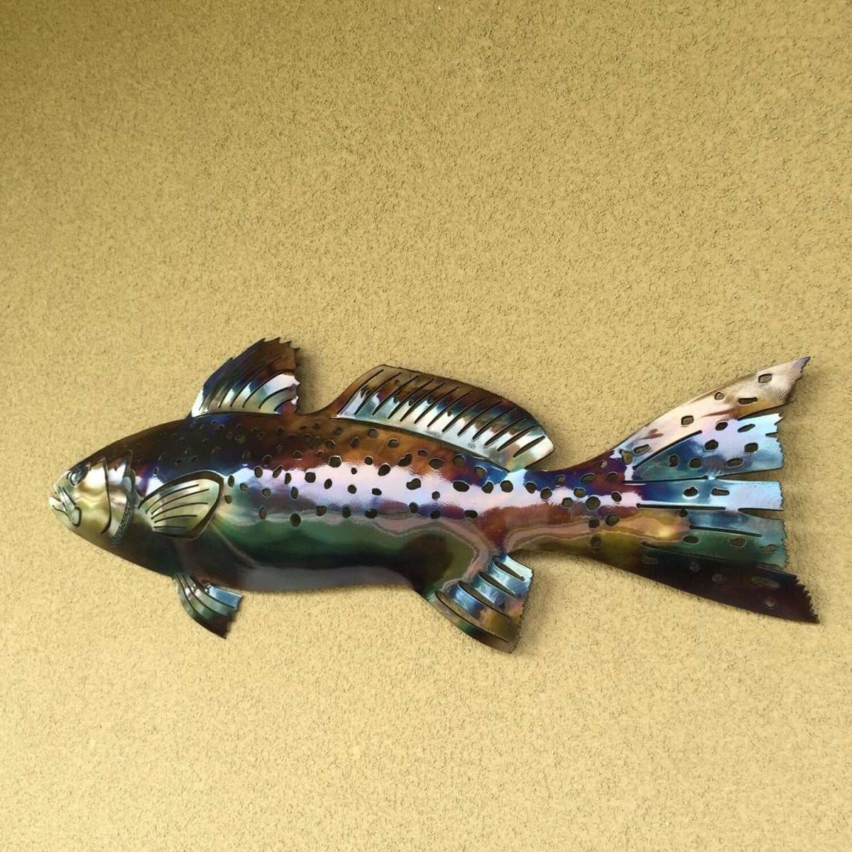 Speckled Trout Wall Art Metal fish - Damrill Metal Sculpture