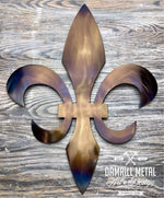 The Jefferson Fleur De Lis Art Wall Decor Home Romantic Decor Handcrafted - Damrill Metal Sculpture
