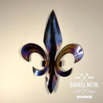 The Jefferson Fleur De Lis Art Wall Decor Home Romantic Decor Handcrafted - Damrill Metal Sculpture