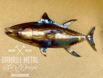 Yellowfin Tuna Metal Wall Art Man Cave Beach Decor Lake House Ocean Beach Decor Sculpture - Damrill Metal Sculpture